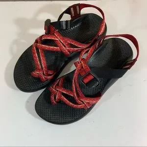 Chaco Shoes Chaco W8 Vibram Strappy Sandals Color Red Outdoor